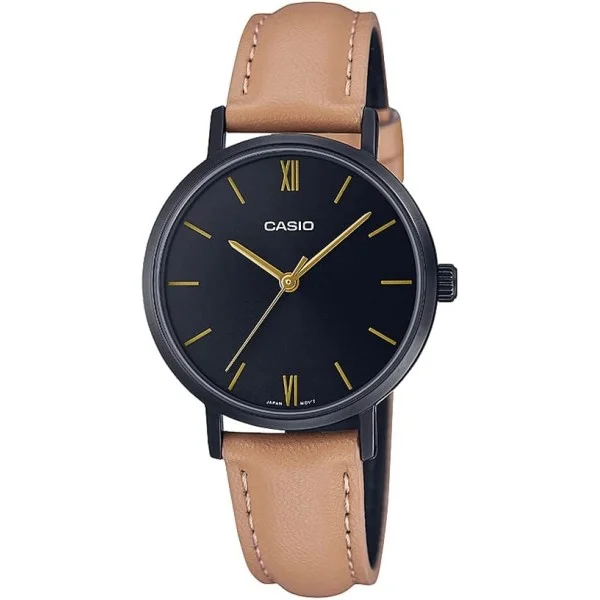 Casio Analog Black Dial Wristwatch for Women - LTP-VT02BL-1AUDF